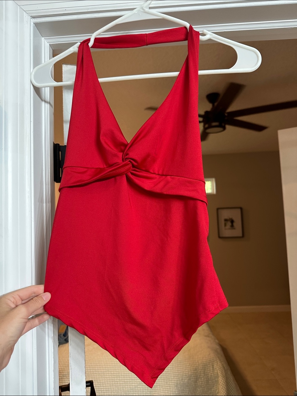 gaze Red womens halter top